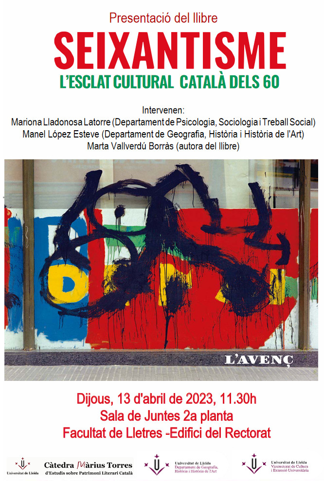 Presentació del llibre: Seixantisme. L'esclat cultural català dels 60